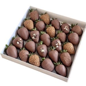 Chocolate covered strawberries in Istanbul